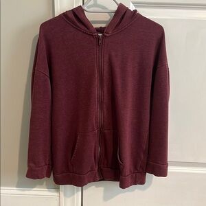 Kids Maroon Hoodie Jacket